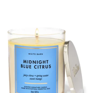 SINGLE WICK CANDLE MIDNIGHT BLUE